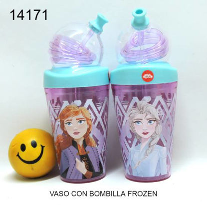 Imagen de VASO CON BOMBILLA FROZEN 3.24